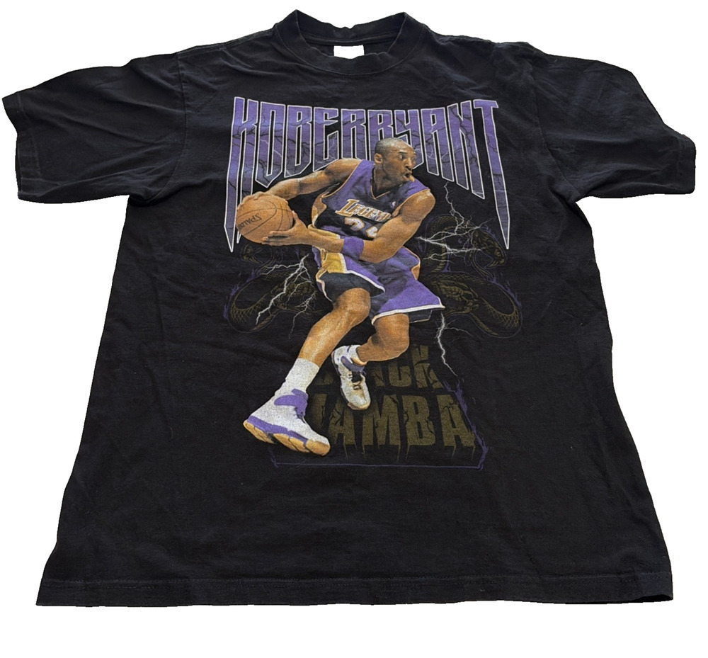 Kobe Bryant Lakers Shaka Wear Graphic T Shirt Mens Large Black Basketball